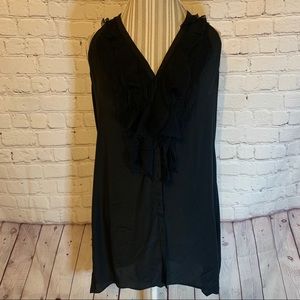 Vince black silk blend tunic, L